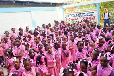 Position pour la monter du drapeau
