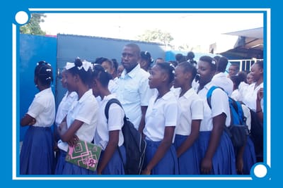 Position pour la monter du drapeau