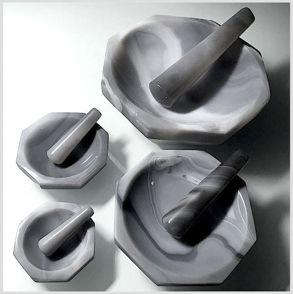 Chemical Laboratory Mortar and Pestle Grind and Crush Hard Chemicals to Produce Powder Forms!