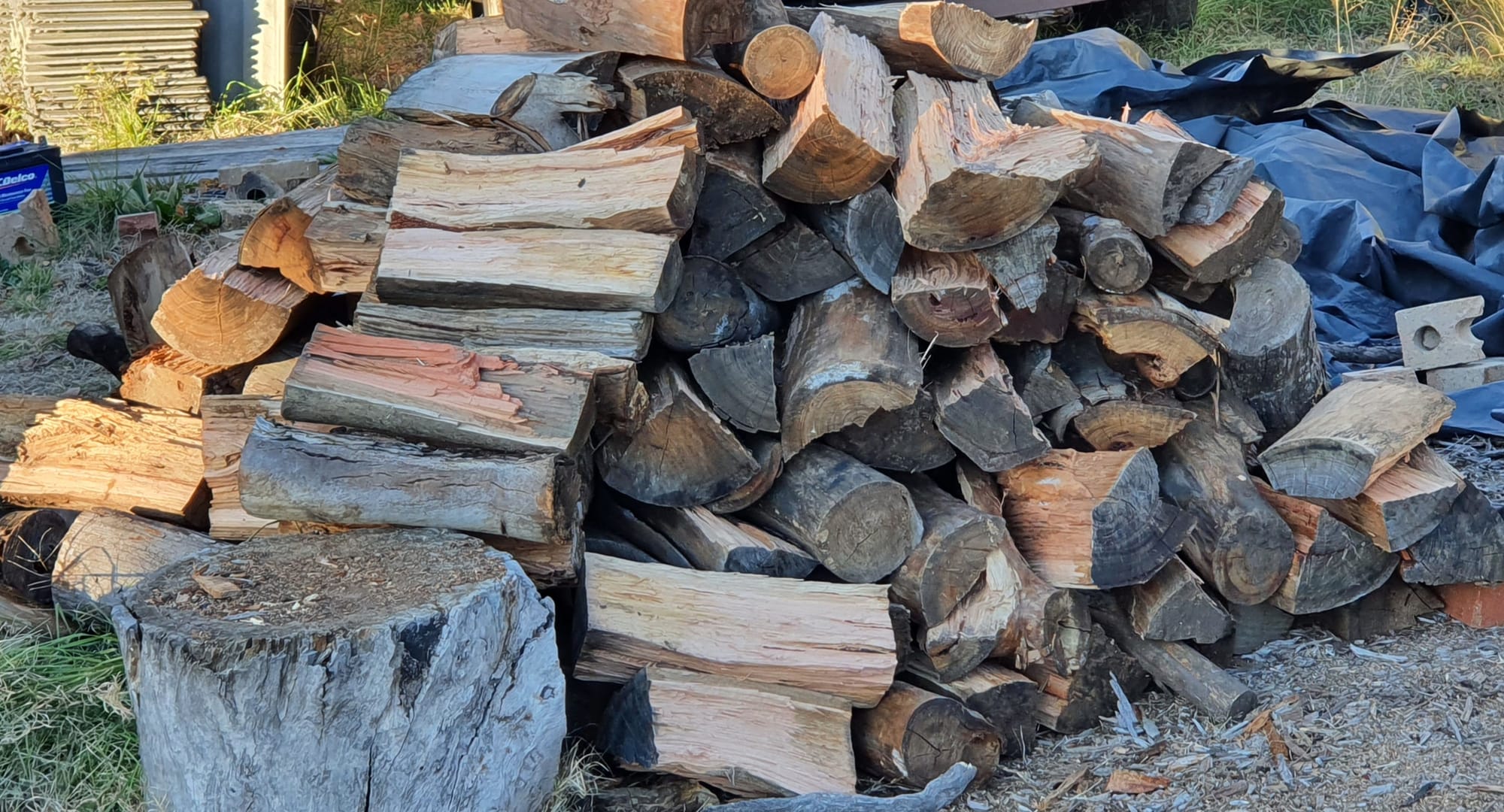 Seasoned Firewood For Customer Deliveries