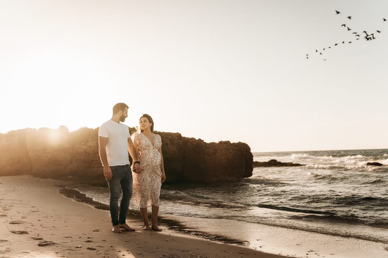 צילומי משפחה בים | צילומי הריון בים | צילומי גיל שנה בים