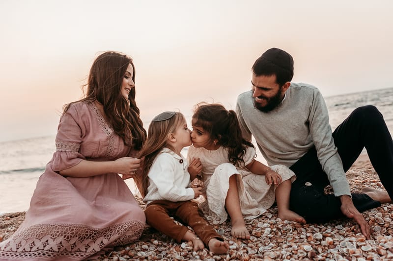 צילומי משפחה בים | צילומי הריון בים | צילומי גיל שנה בים