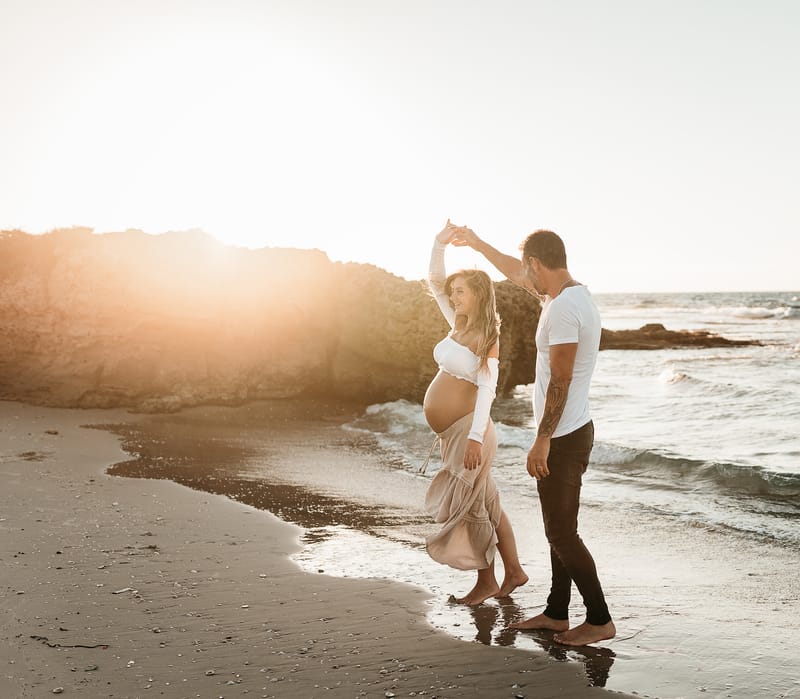 צילומי משפחה בים | צילומי הריון בים | צילומי גיל שנה בים