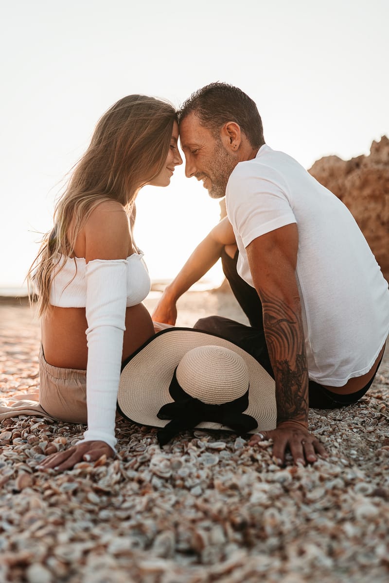 צילומי משפחה בים | צילומי הריון בים | צילומי גיל שנה בים