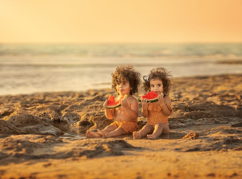 צילומי משפחה בים | צילומי הריון בים | צילומי גיל שנה בים