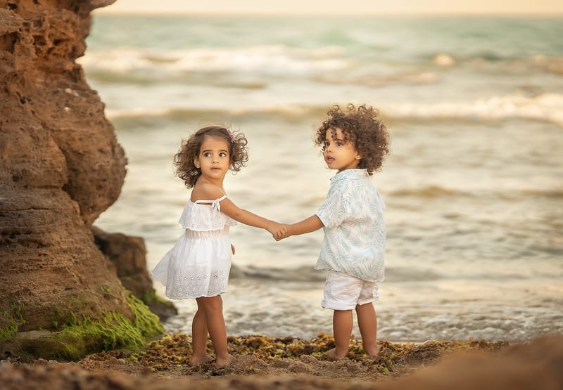 צילומי משפחה בים | צילומי הריון בים | צילומי גיל שנה בים