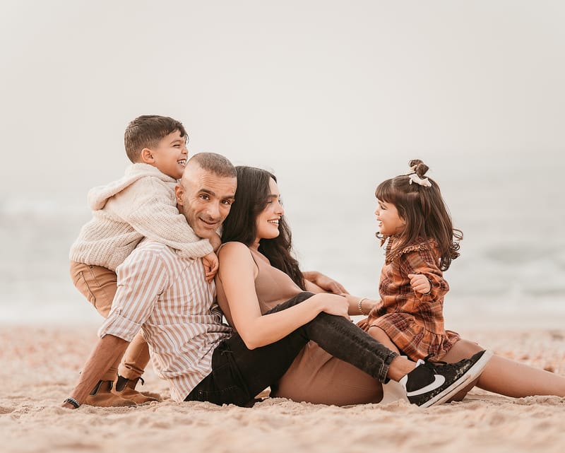 צילומי משפחה בים | צילומי הריון בים | צילומי גיל שנה בים