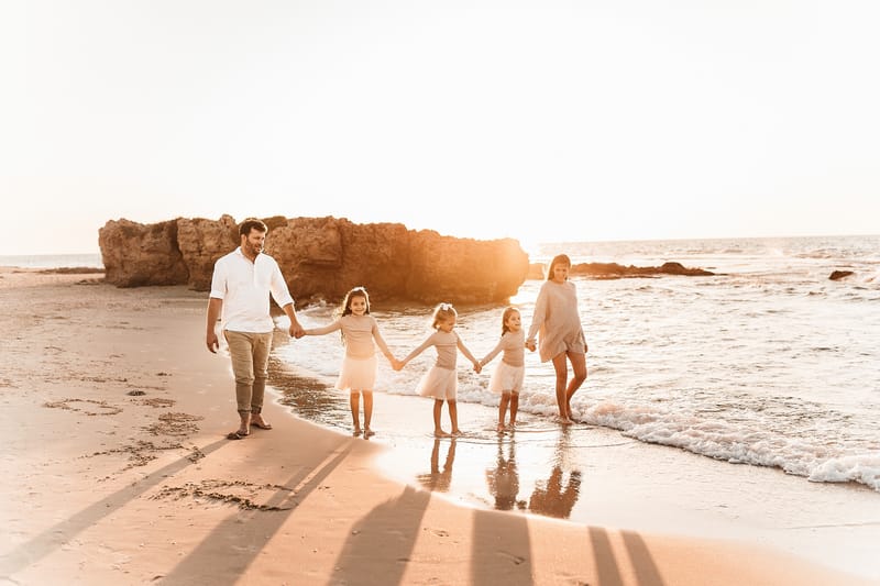 צילומי משפחה בים | צילומי הריון בים | צילומי גיל שנה בים