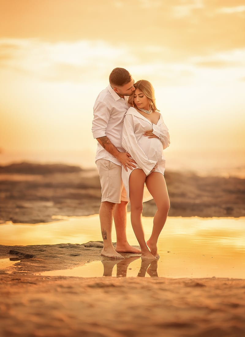 צילומי משפחה בים | צילומי הריון בים | צילומי גיל שנה בים