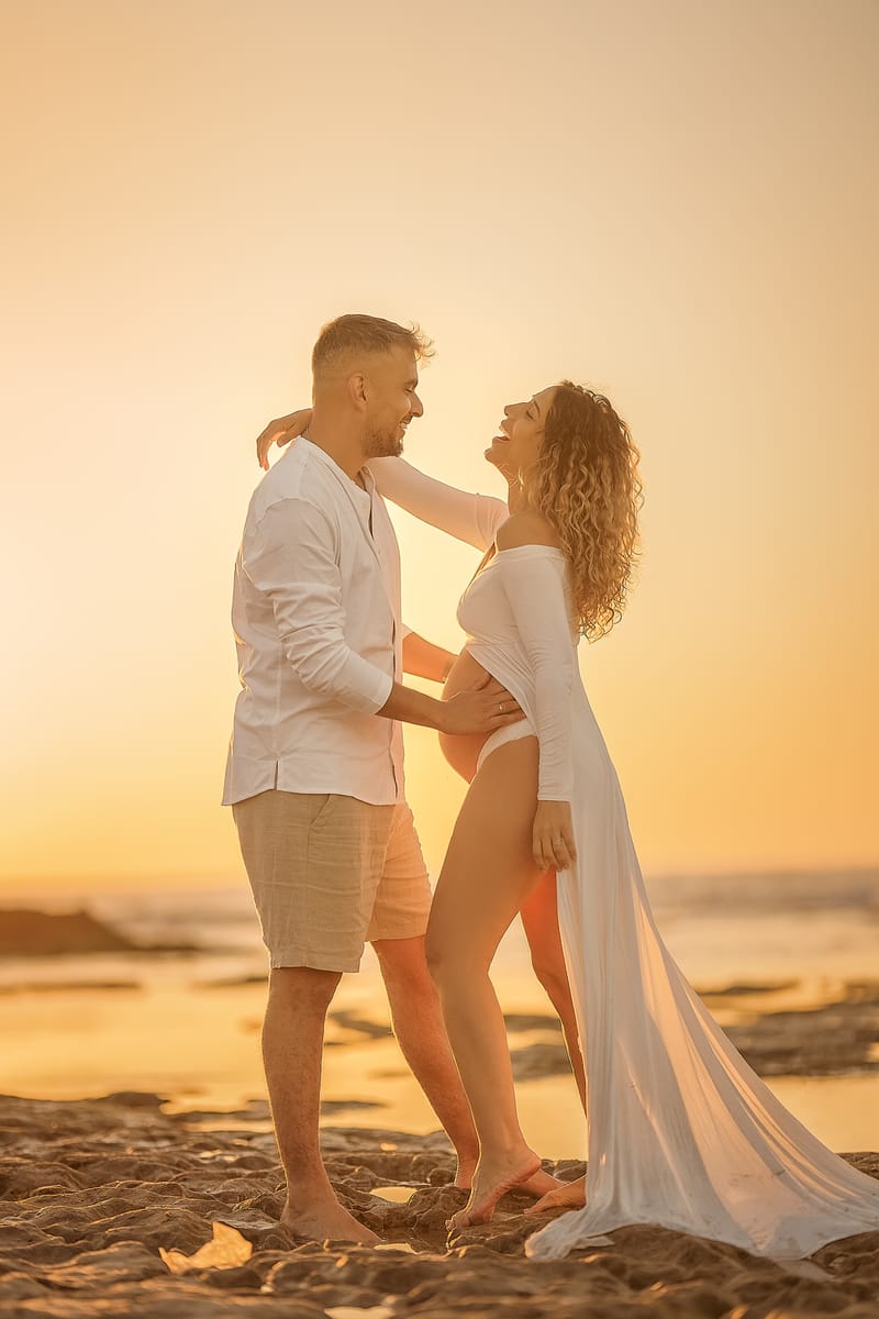 צילומי משפחה בים | צילומי הריון בים | צילומי גיל שנה בים