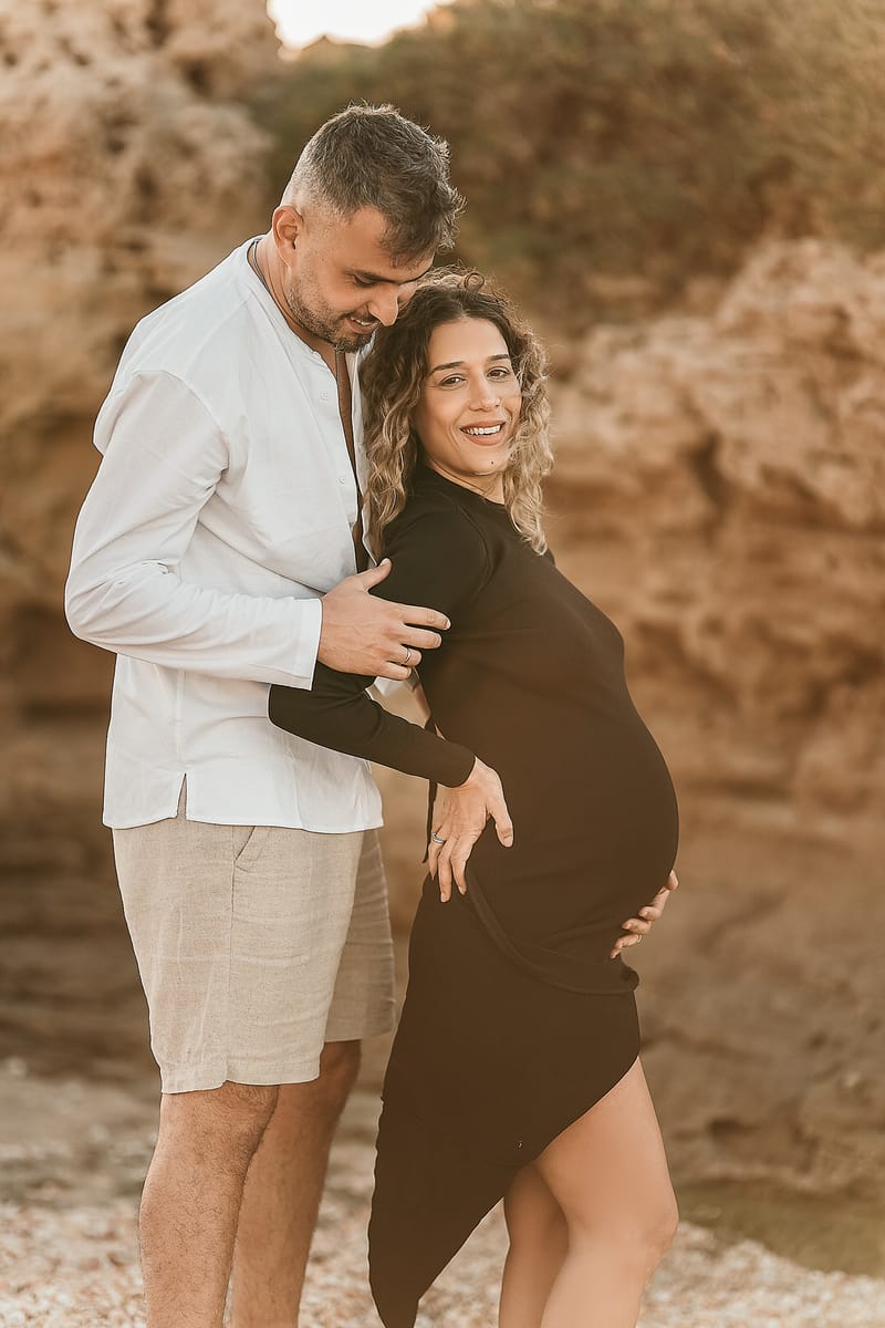 צילומי משפחה בים | צילומי הריון בים | צילומי גיל שנה בים