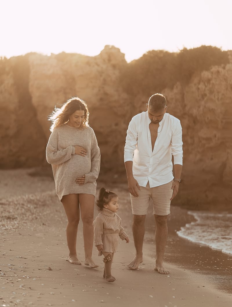 צילומי משפחה בים | צילומי הריון בים | צילומי גיל שנה בים