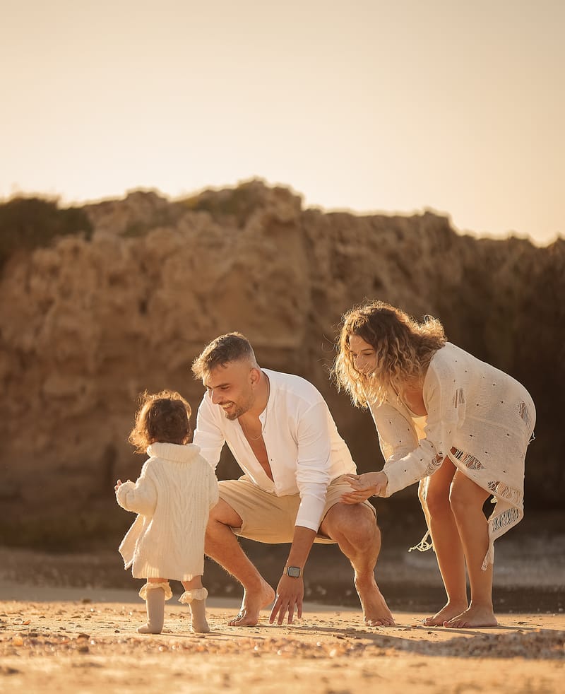 צילומי משפחה בים | צילומי הריון בים | צילומי גיל שנה בים