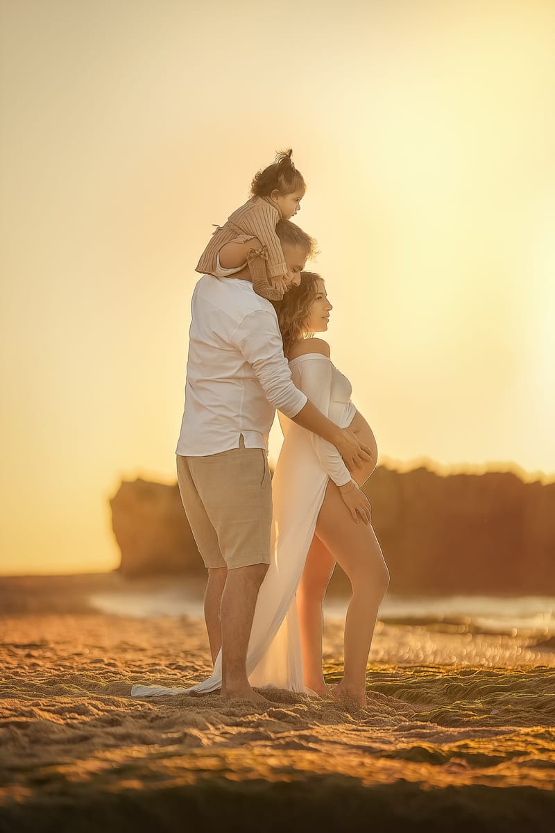 צילומי משפחה בים | צילומי הריון בים | צילומי גיל שנה בים