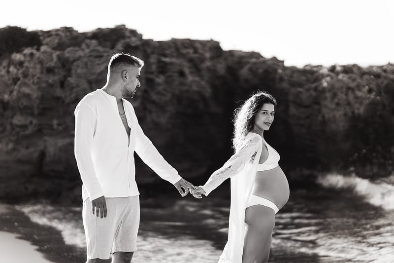 צילומי משפחה בים | צילומי הריון בים | צילומי גיל שנה בים