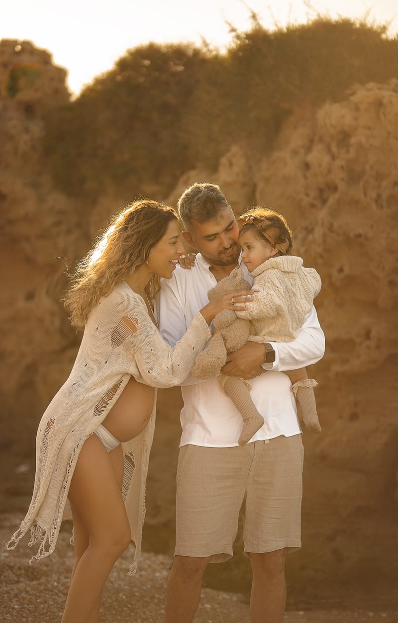 צילומי משפחה בים | צילומי הריון בים | צילומי גיל שנה בים