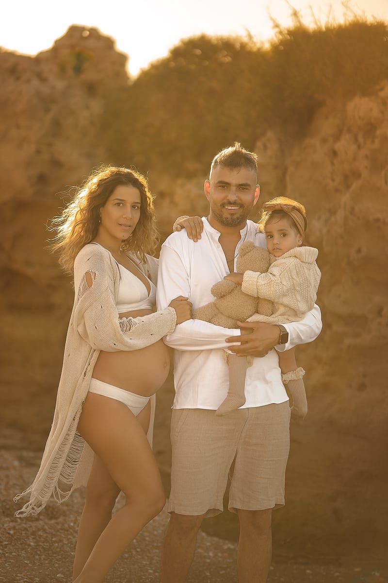 צילומי משפחה בים | צילומי הריון בים | צילומי גיל שנה בים