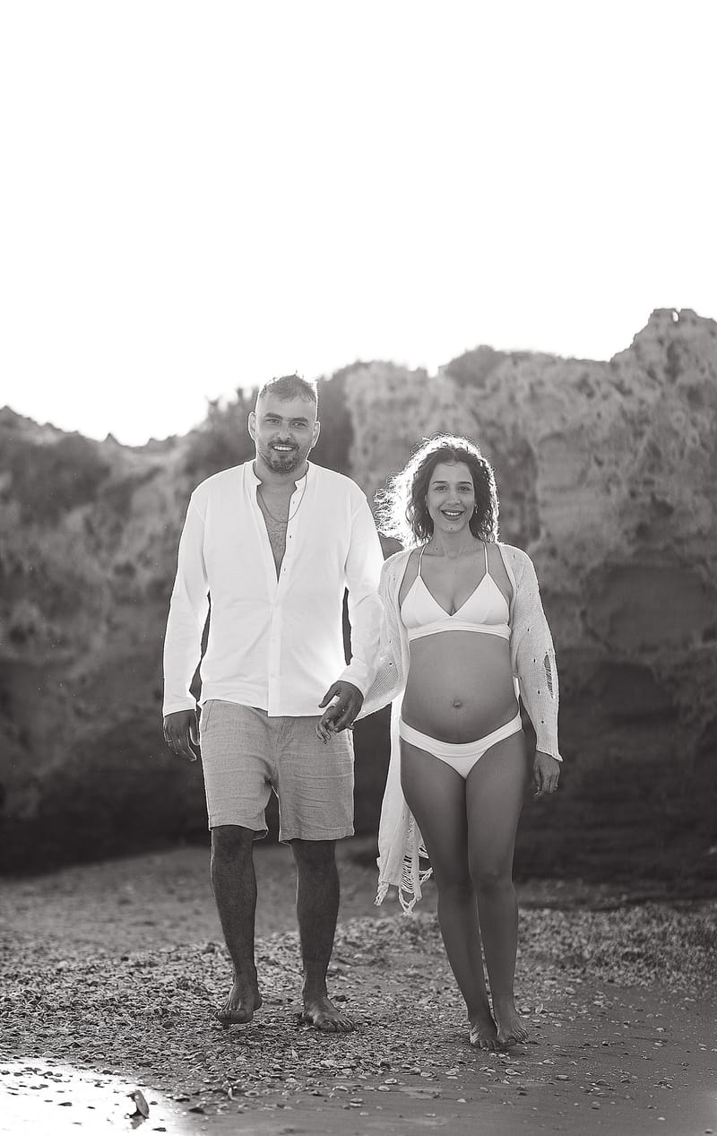 צילומי משפחה בים | צילומי הריון בים | צילומי גיל שנה בים