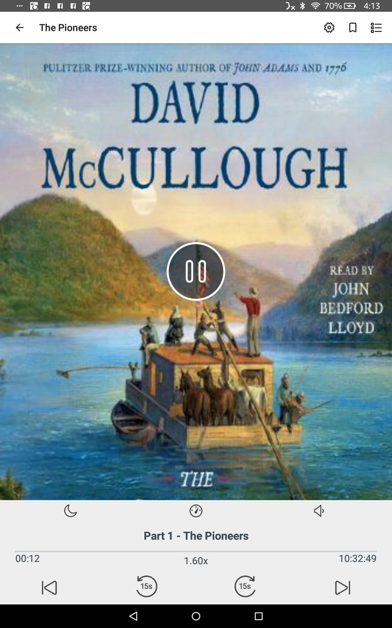 The Pioneers by David McCullough 6/22/2020