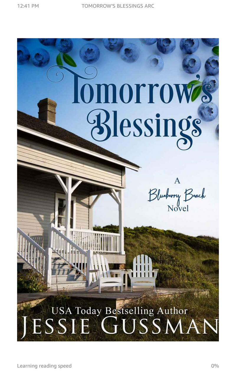 Tomorrow's Blessings a blueberry beach novel by Jessie Gussman 4/1/2021