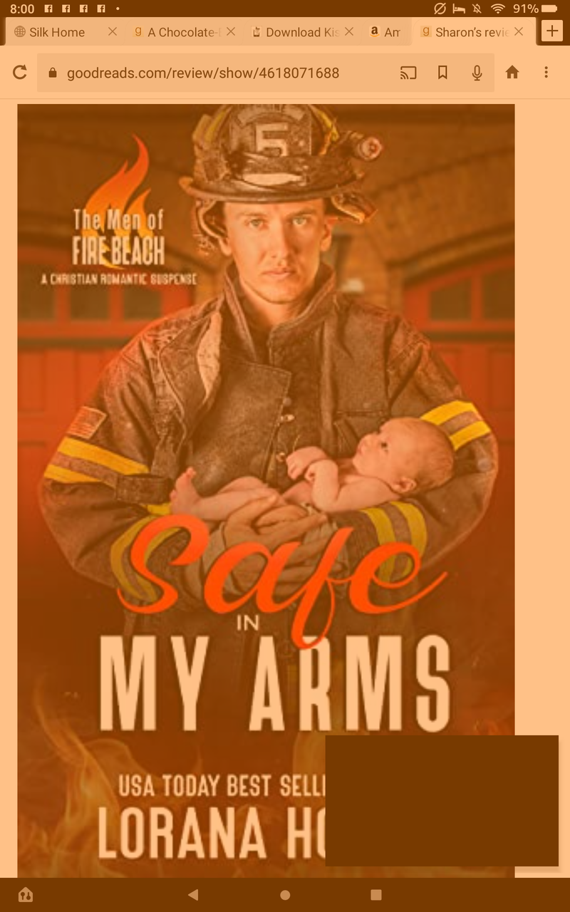 Safe in My Arms by Lorana  Hoopes (a Christian romance suspense the men of fire beach book #6)