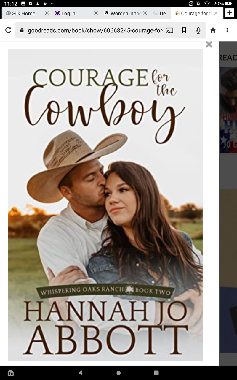 Courage for the Cowboy by Hannah Jo Abbott ( Whispering Oaks Ranch book 2)