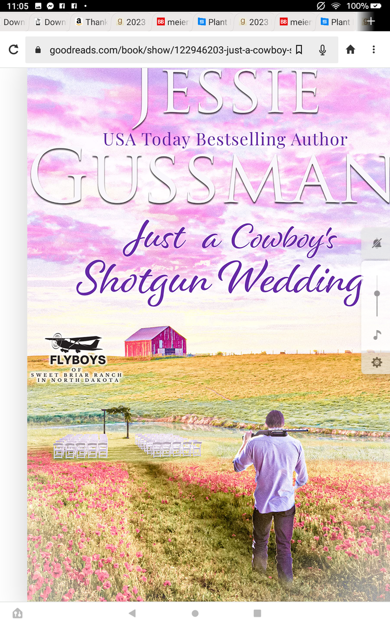 Just a Cowboys shotgun wedding by Jessie Gussman (sweet western Christian romance book 7 flyboys of sweet briar ranch in North Dakota)