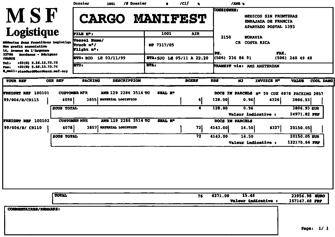 Manifiesto de Embarque
