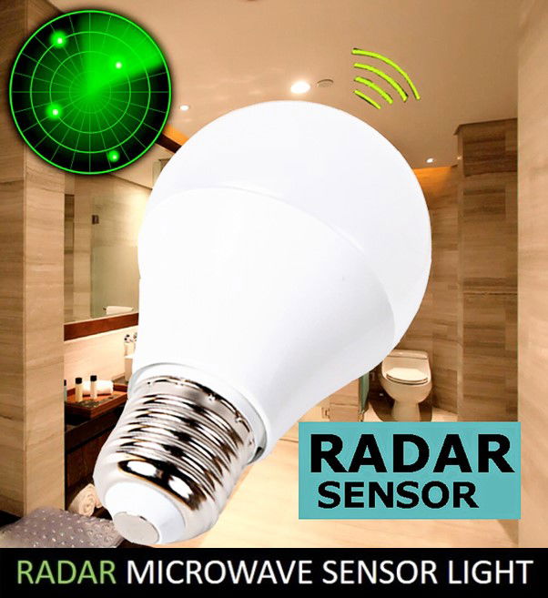 Saba Japan Radar Microwave Sensor Auto Reset Dimming LED Light Bulb