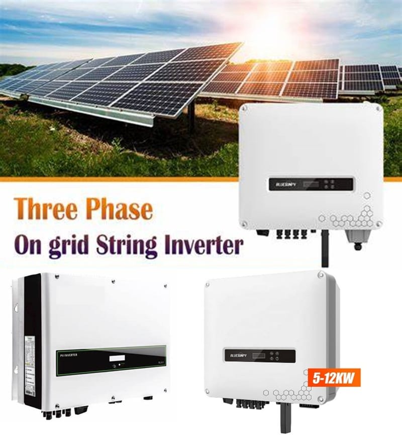 5KW to 12KW 3 Phase Grid Tied Solar Power System