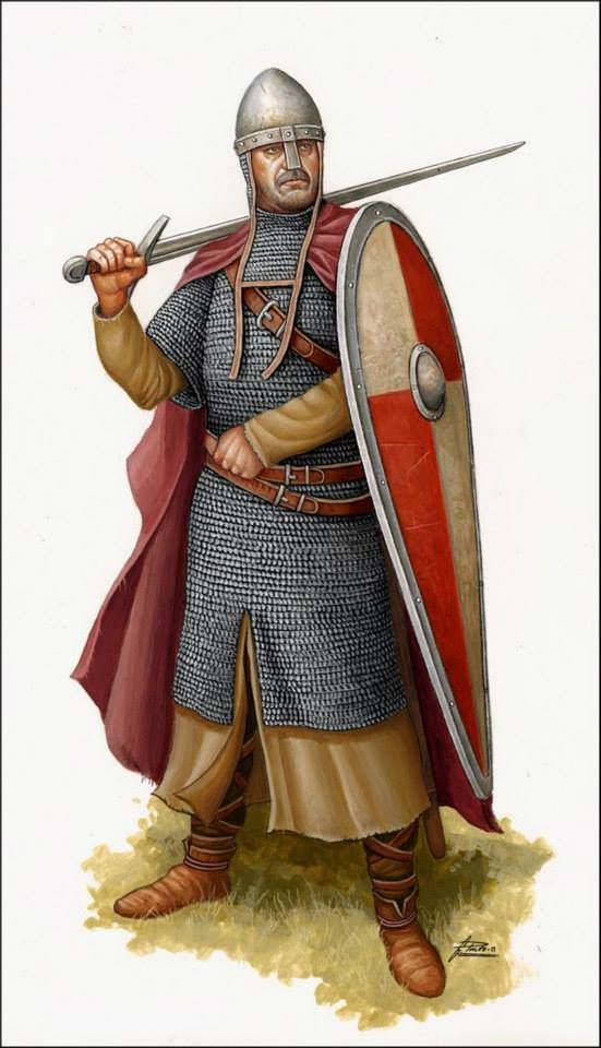 Figurine Guerrier Normand - Costwold - 1000/1100 - Matériaux Mixtes - Collection