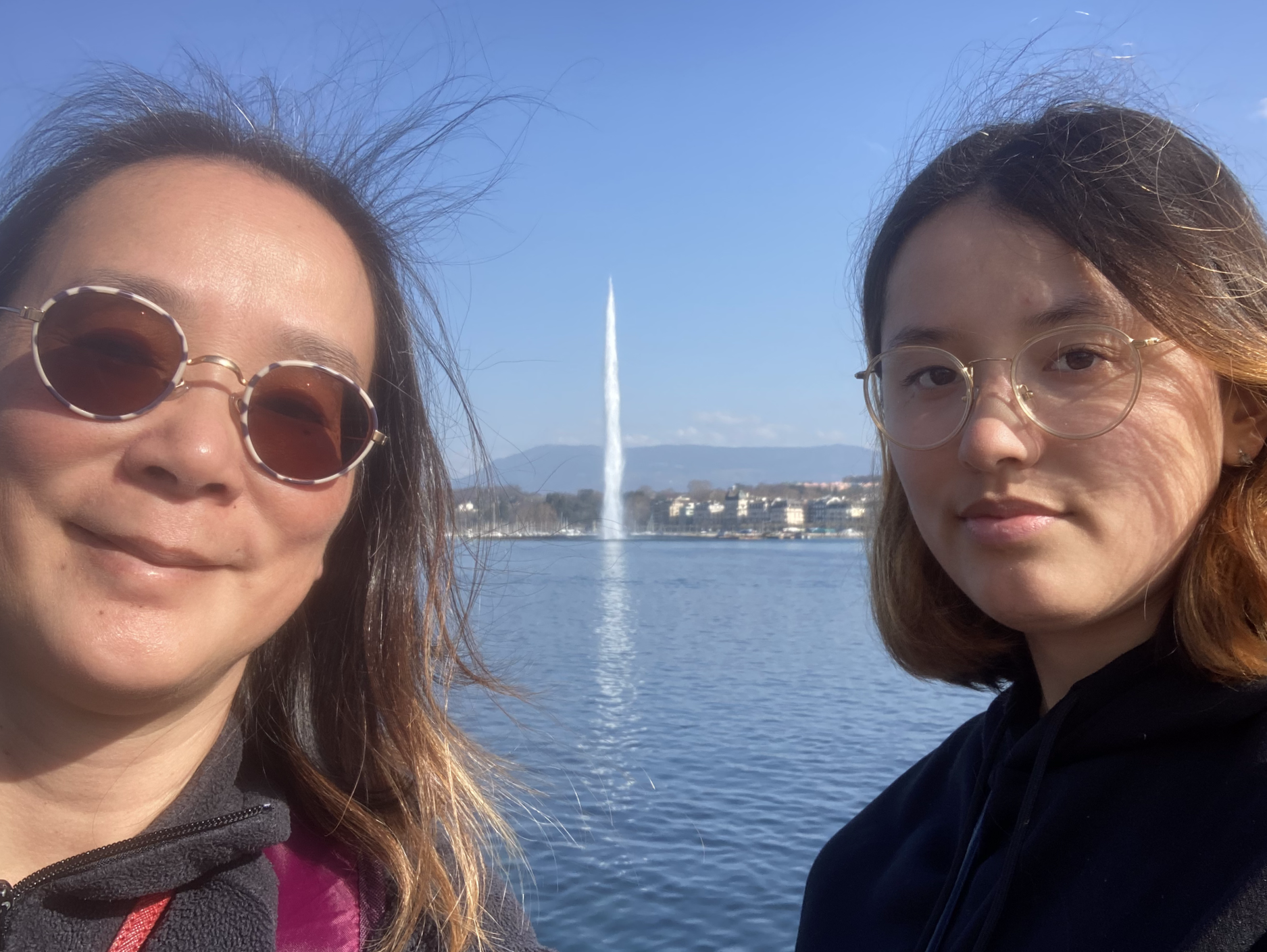Nam (sans Eric) à Genève avec Phi-Linh