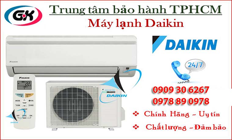 Trung tam bao hanh may lanh Daikin tai Tphcm nhanh chong