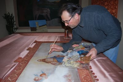 Capezzale olio su tela