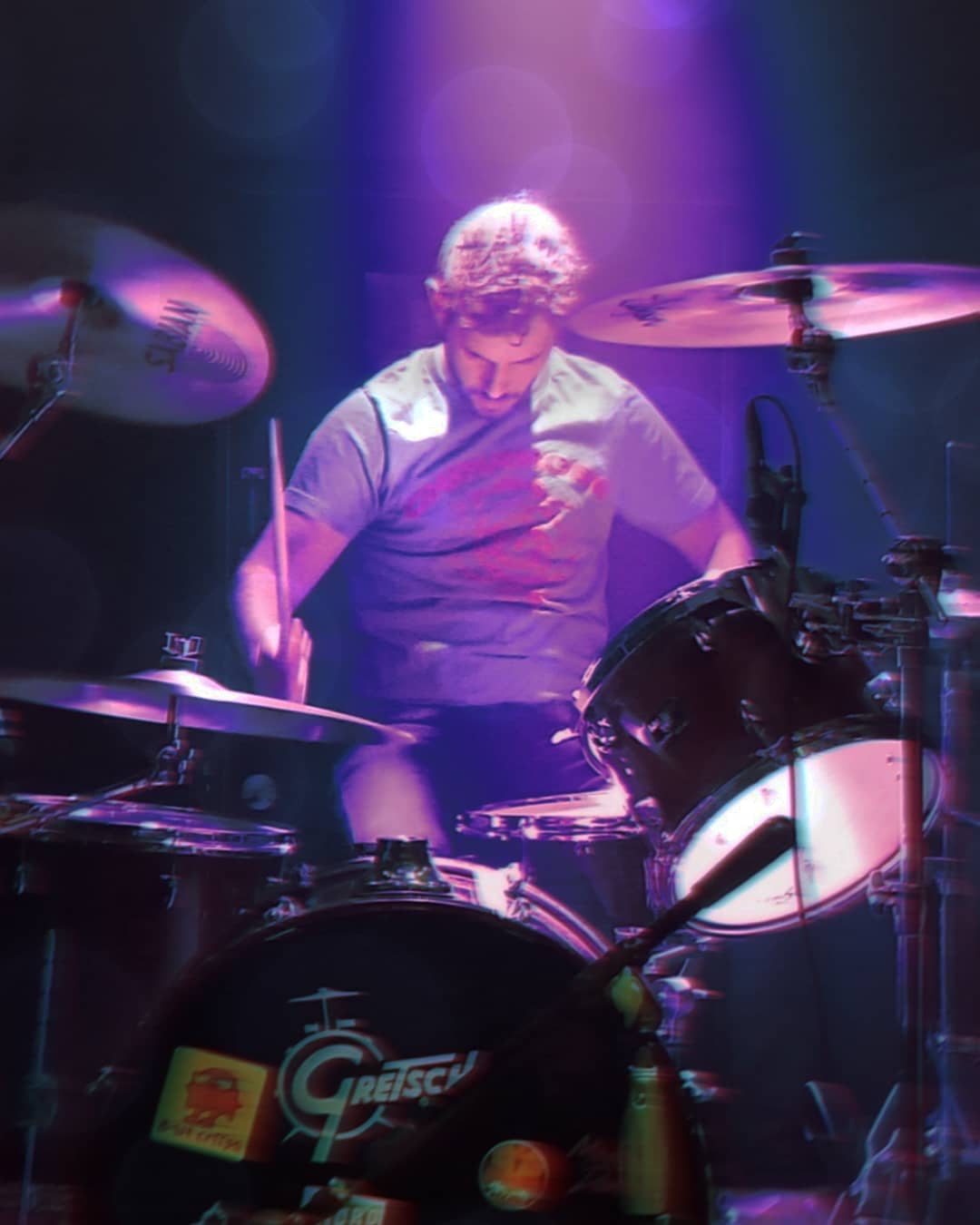 Andrew Tschiltsch, drummer of Dead Lucid