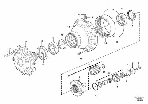 BL71B_Hub Reduction : SN 14670--/ Axle-11887363