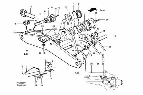 Volvo/Champion Grader_Front Axle