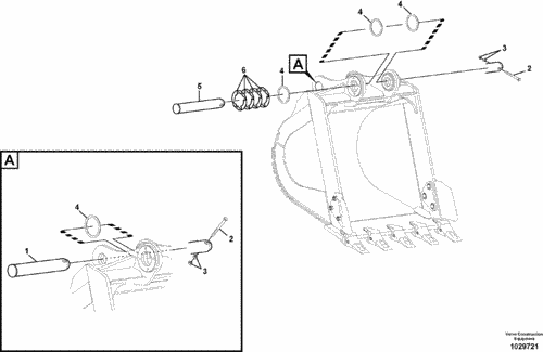 EC210B : Link to Bucket_Pins : 14616326 (No1)_14547821 (No5)