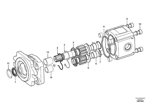 11881939CV Main Hydraulic Pump_BL61/sn 11459-