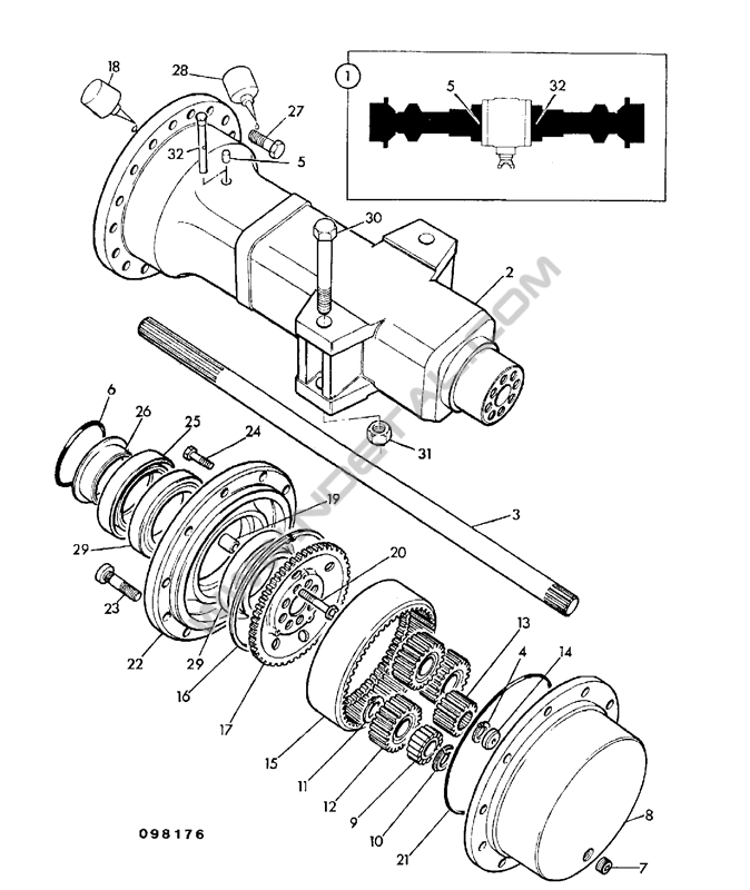 JCB 3CX_Rear Axle