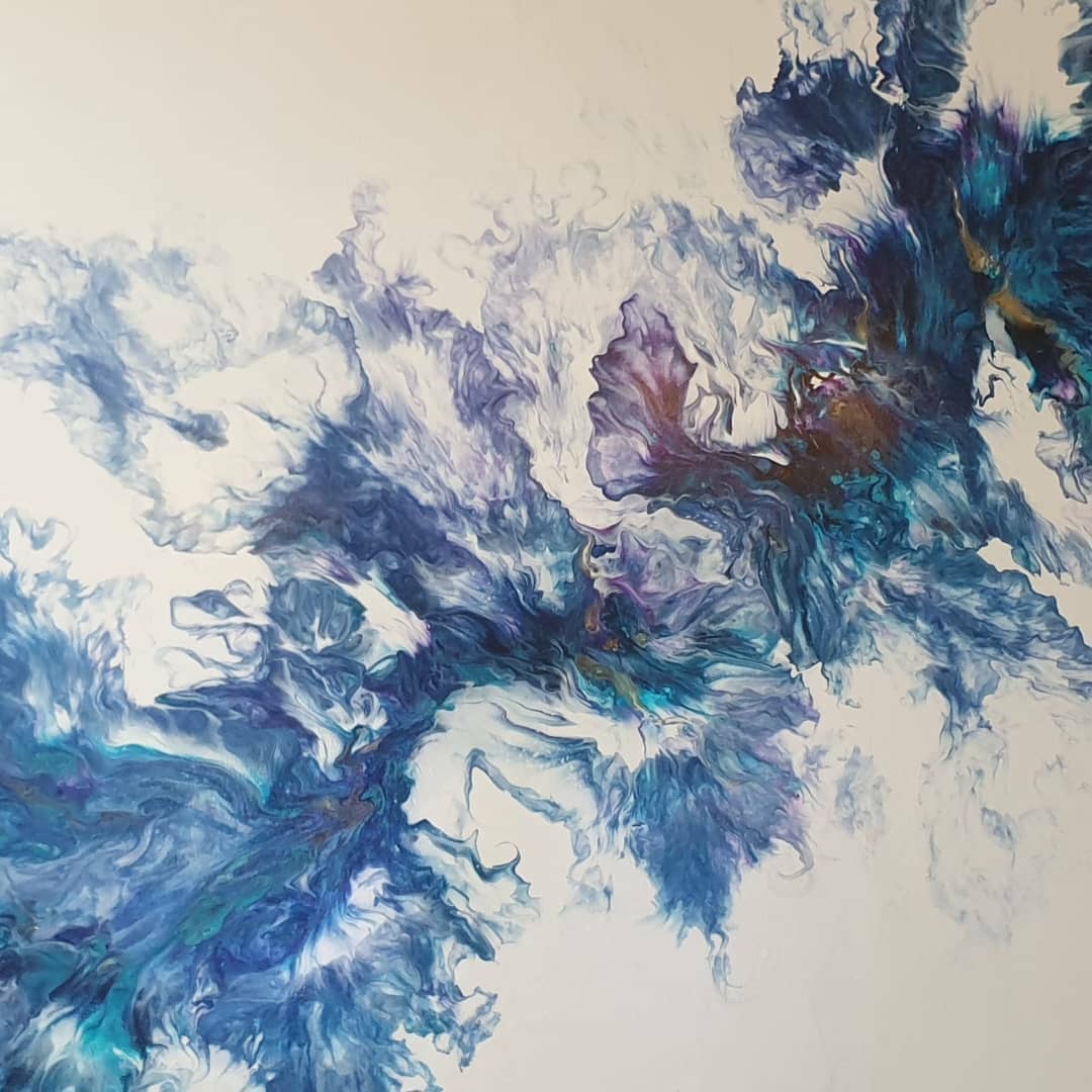Fluid Art Purple
