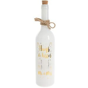White Led light bottle 29cm height