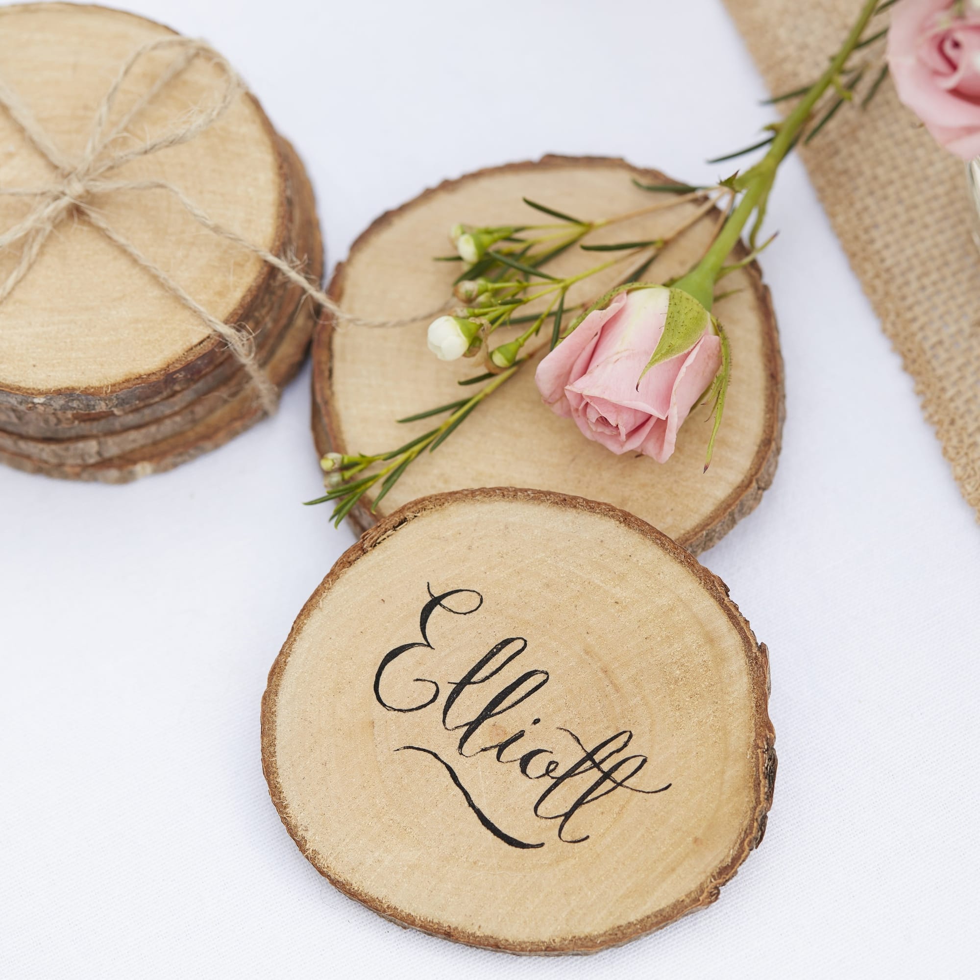 Mini Wooden Slices - Rustic Country