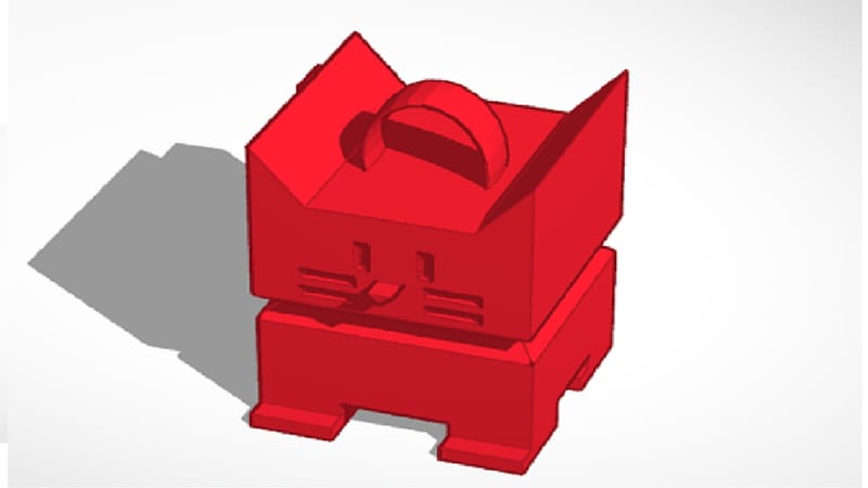 Võtmehoidja "3D kass"