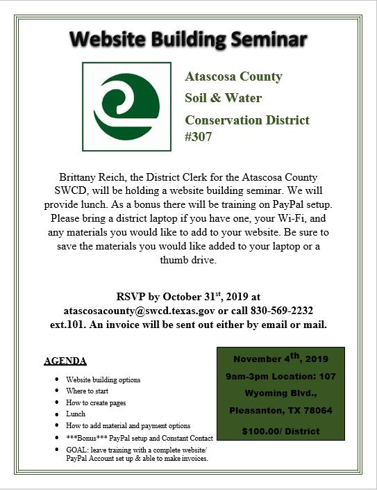 Website Building Seminar