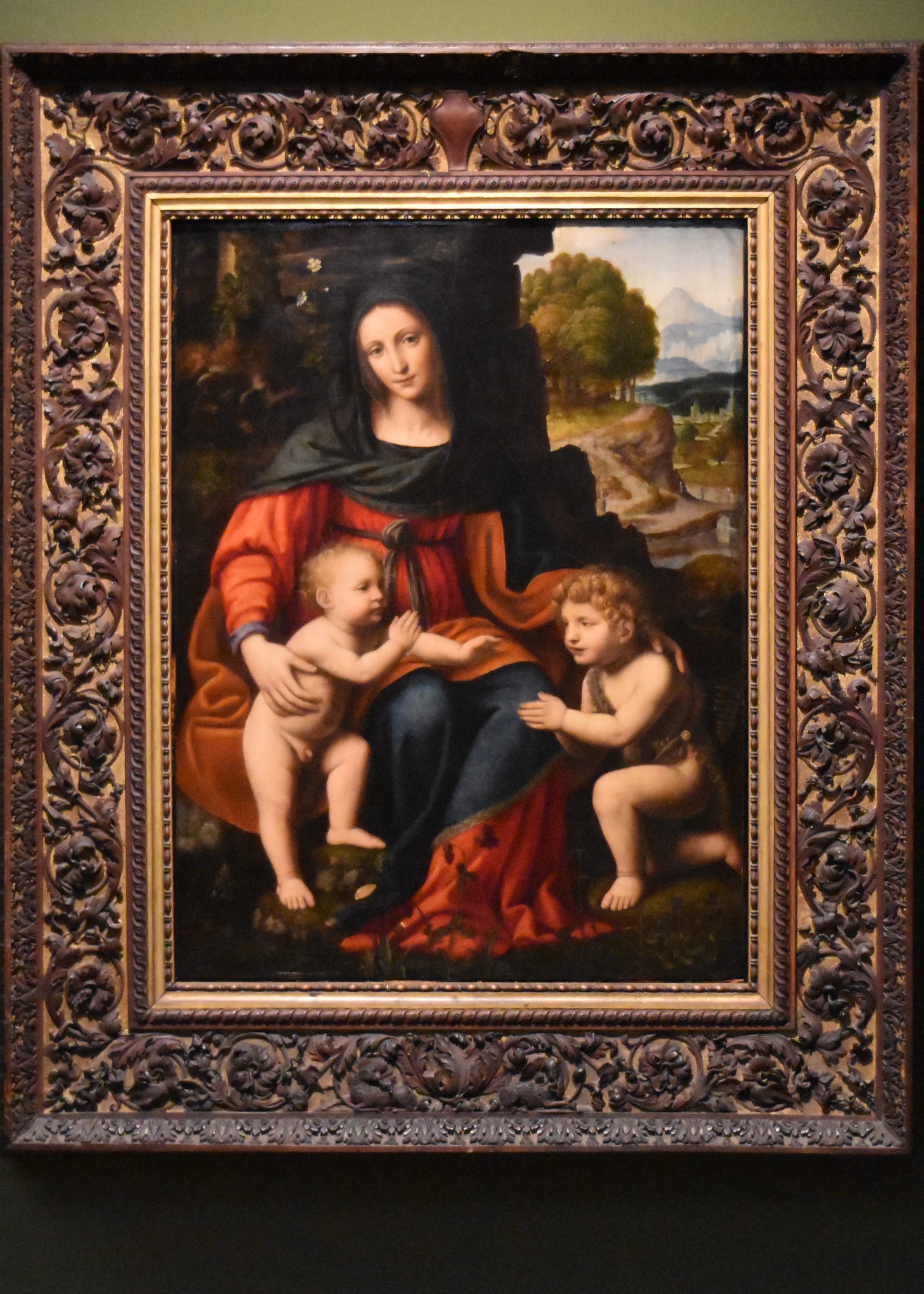 The Virgin and Child with St John the Baptist , National Gallery London