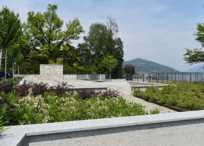 On the shores of Lago Maggiore. The Murders at Meina by David Roberts