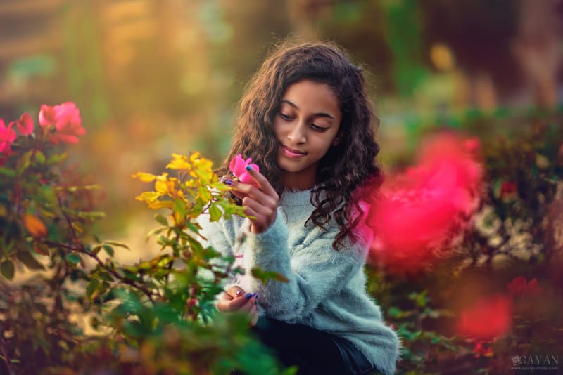 Con las hermanas Carla y Caroline