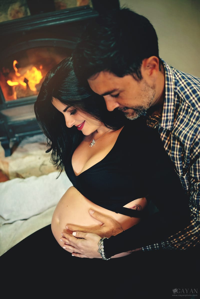 Con mama y papa Aline y Alejandro.