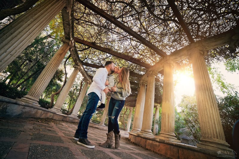 Con la familia Priscila, Gabriel y Manu.